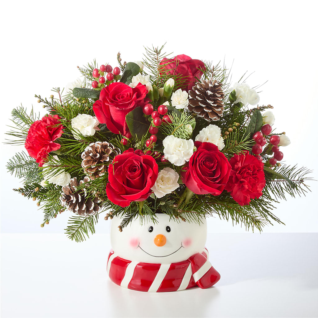 Jolly Snowman Bouquet – Marcela Floral Design, Sunrise FL