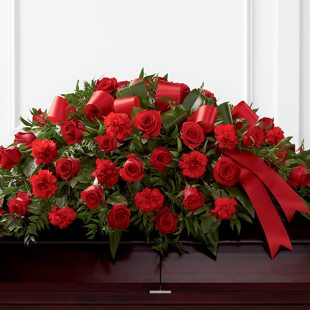 Tribute of Life Casket Spray – Marcela Floral Design, Sunrise FL