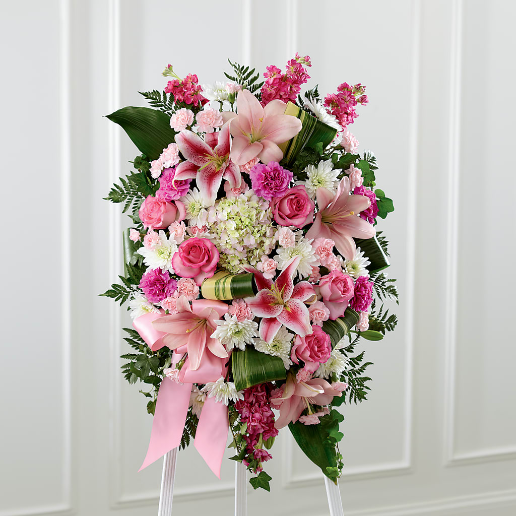Comforting Standing Spray – Marcela Floral Design, Sunrise FL