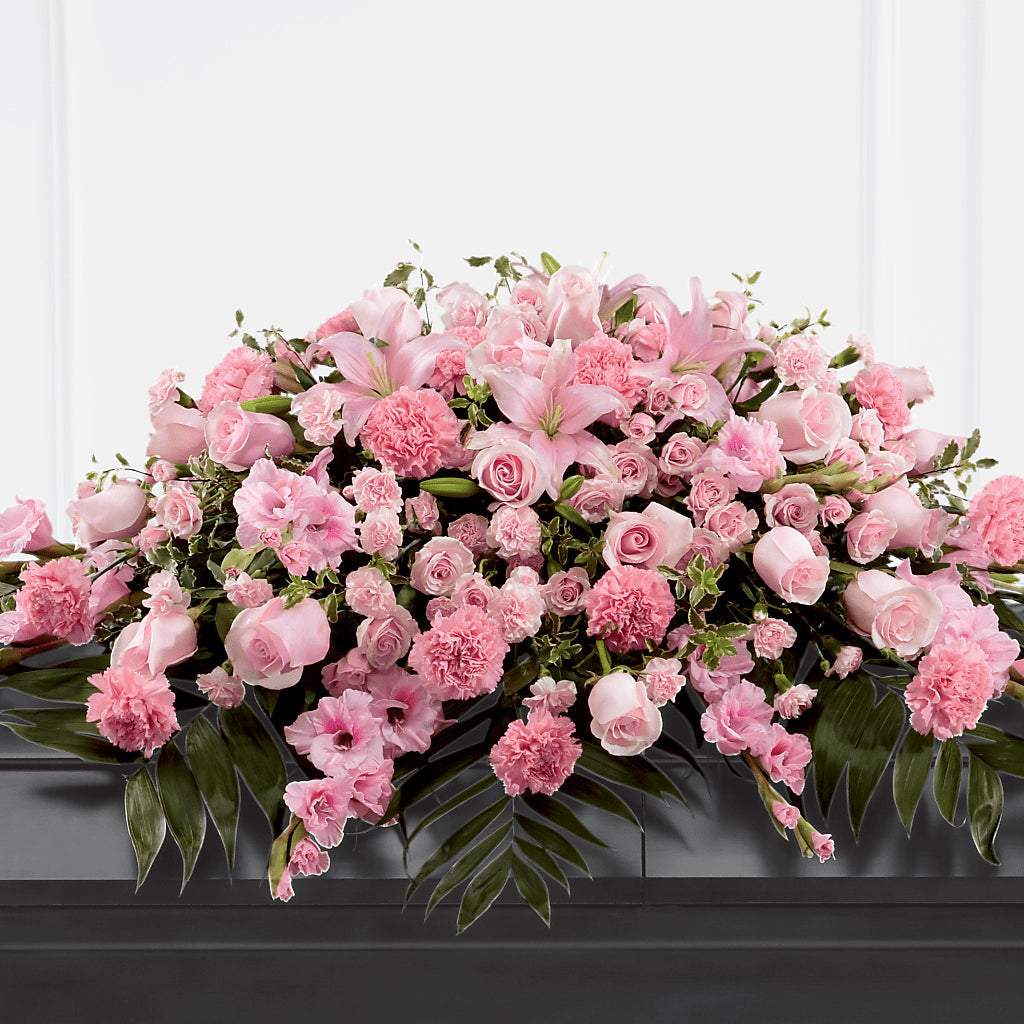 Garden of Comfort Casket Spray (Standard) – Marcela Floral Design, Sunrise FL