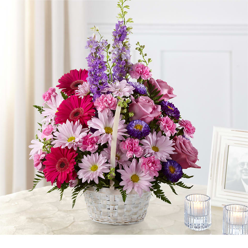 Pastel Peace Basket – Marcela Floral Design, Sunrise FL
