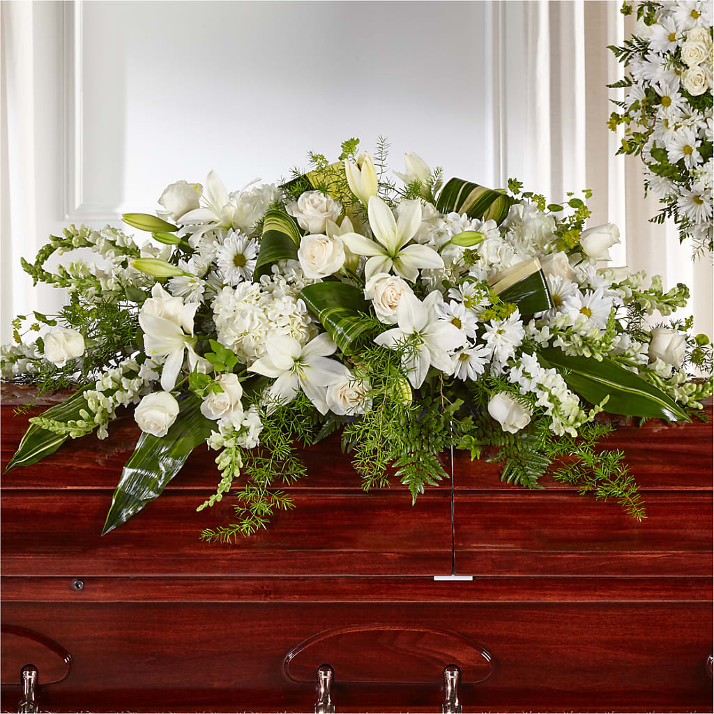 Abundance Casket Spray – Marcela Floral Design, Sunrise FL