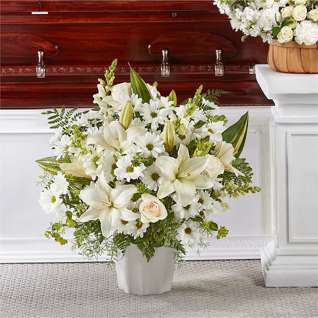 Thoughts of Tranquility Floor Basket – Marcela Floral Design, Sunrise FL