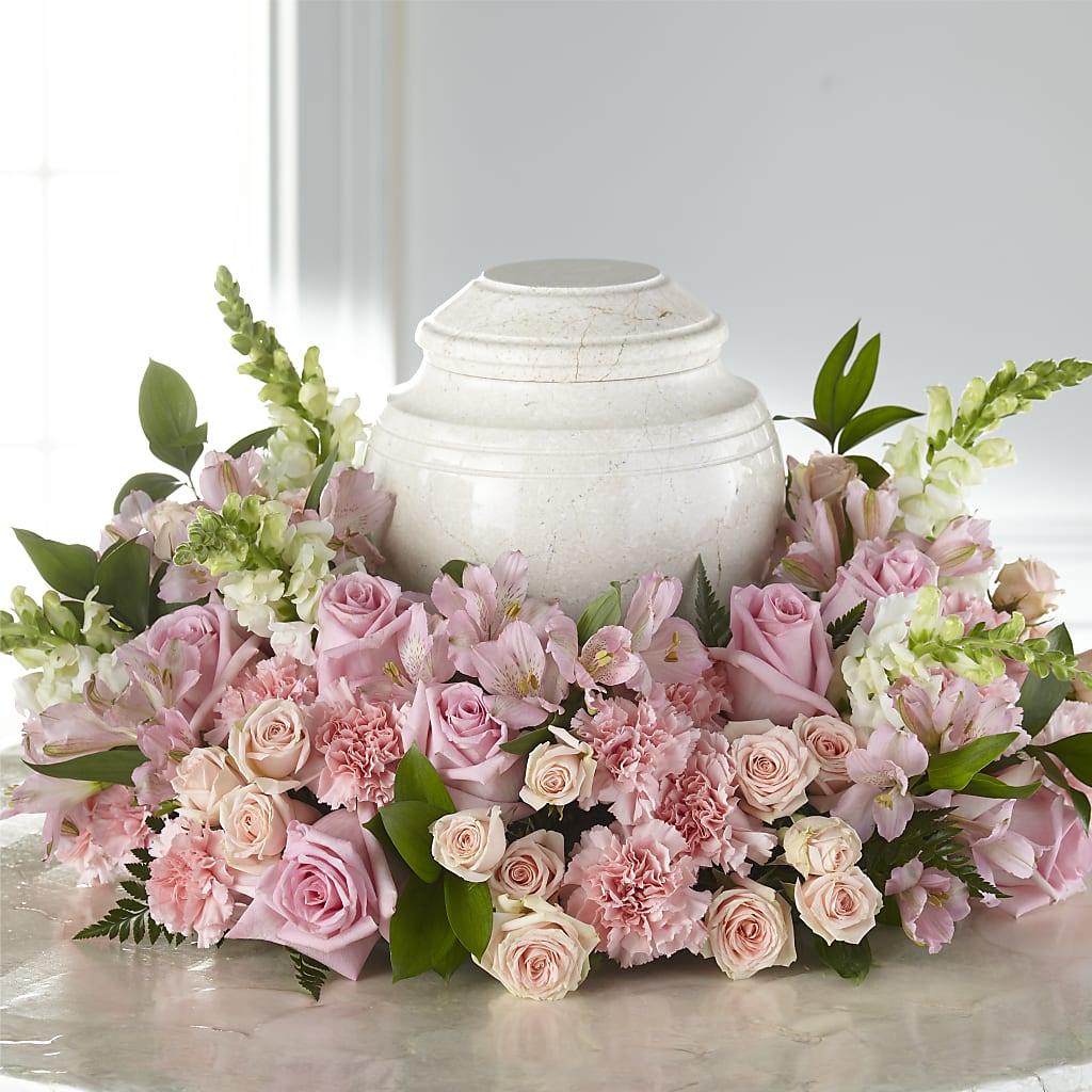 Blooms of Hope Cremation Adornment – Marcela Floral Design, Sunrise FL