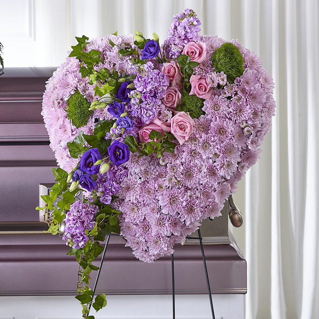 Treasured Love Standing Heart – Marcela Floral Design, Sunrise FL