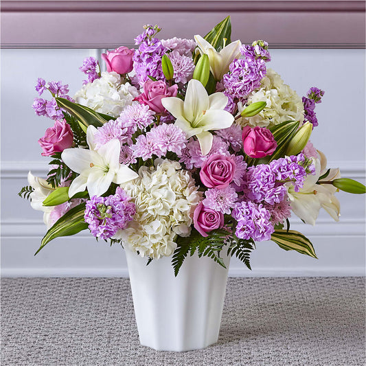 Heaven Sent Floor Basket – Marcela Floral Design, Sunrise FL
