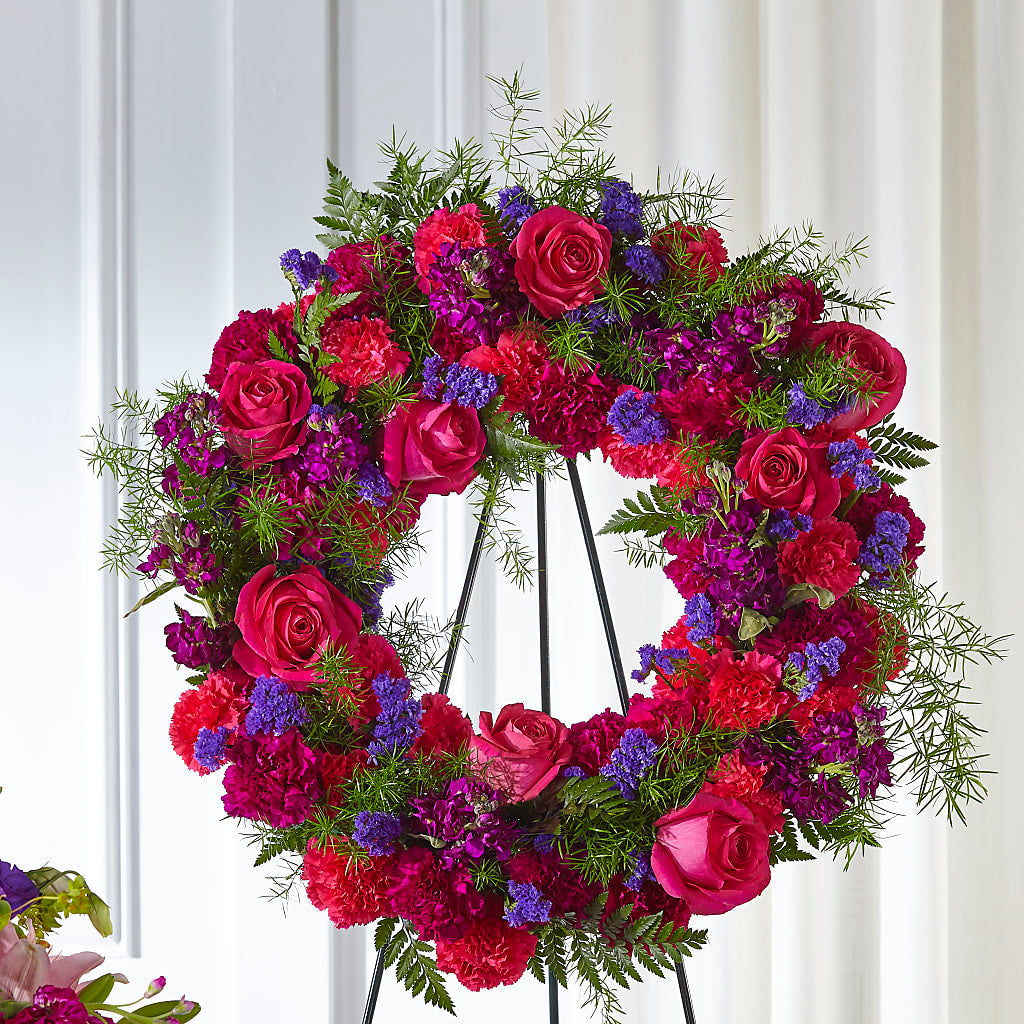 Calming Colors Wreath – Marcela Floral Design, Sunrise FL