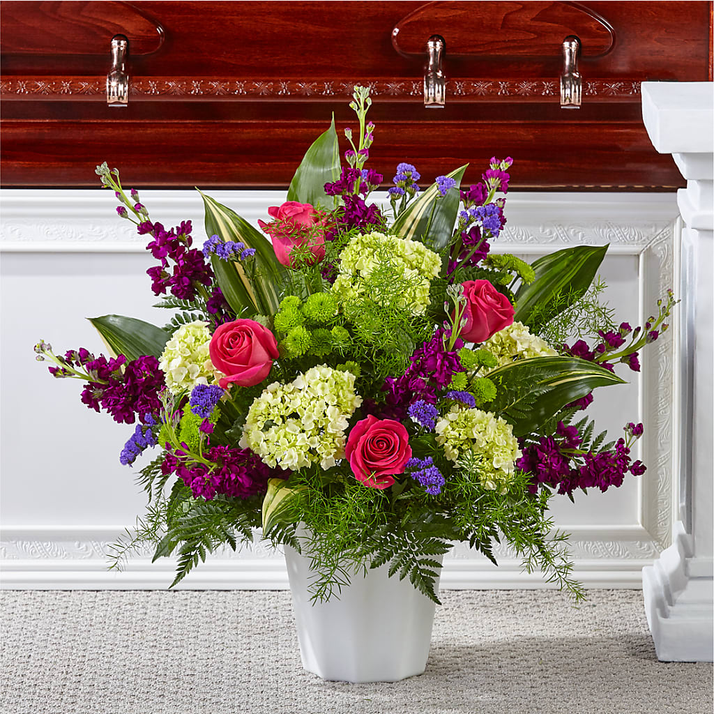 Beautiful Horizons Floor Basket – Marcela Floral Design, Sunrise FL