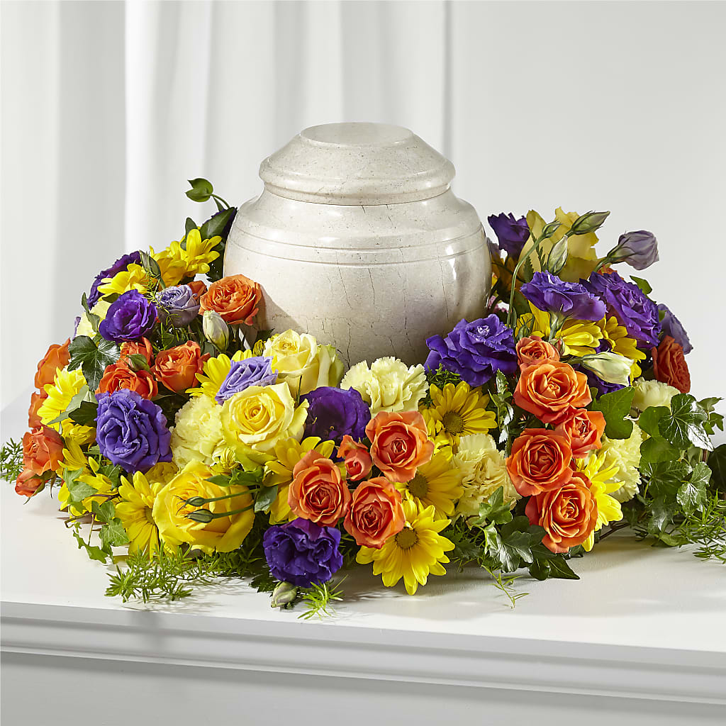 Blossoms of Remembrance Cremation Adornment – Marcela Floral Design, Sunrise FL