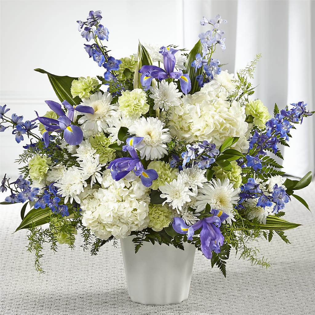 Soft Serenity Floor Basket – Marcela Floral Design, Sunrise FL