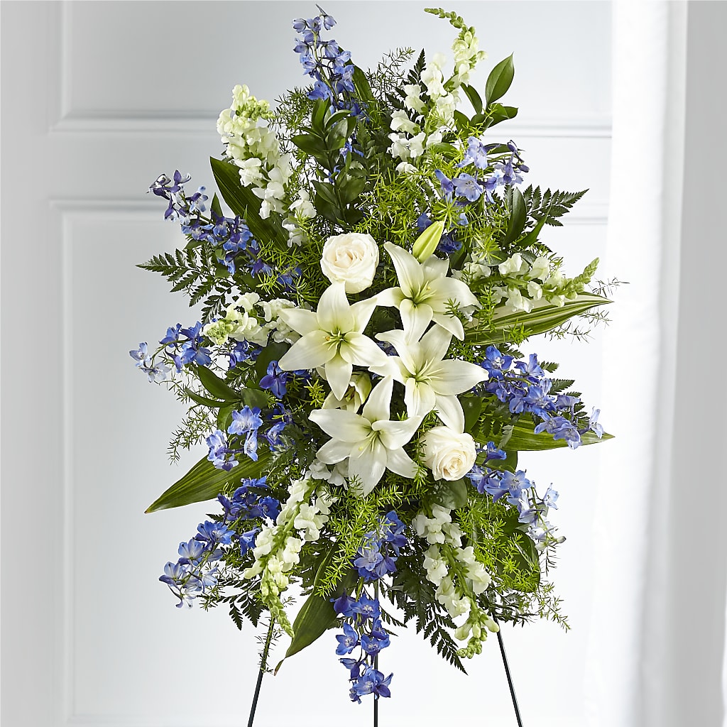 Faithful Friend Standing Spray – Marcela Floral Design, Sunrise FL