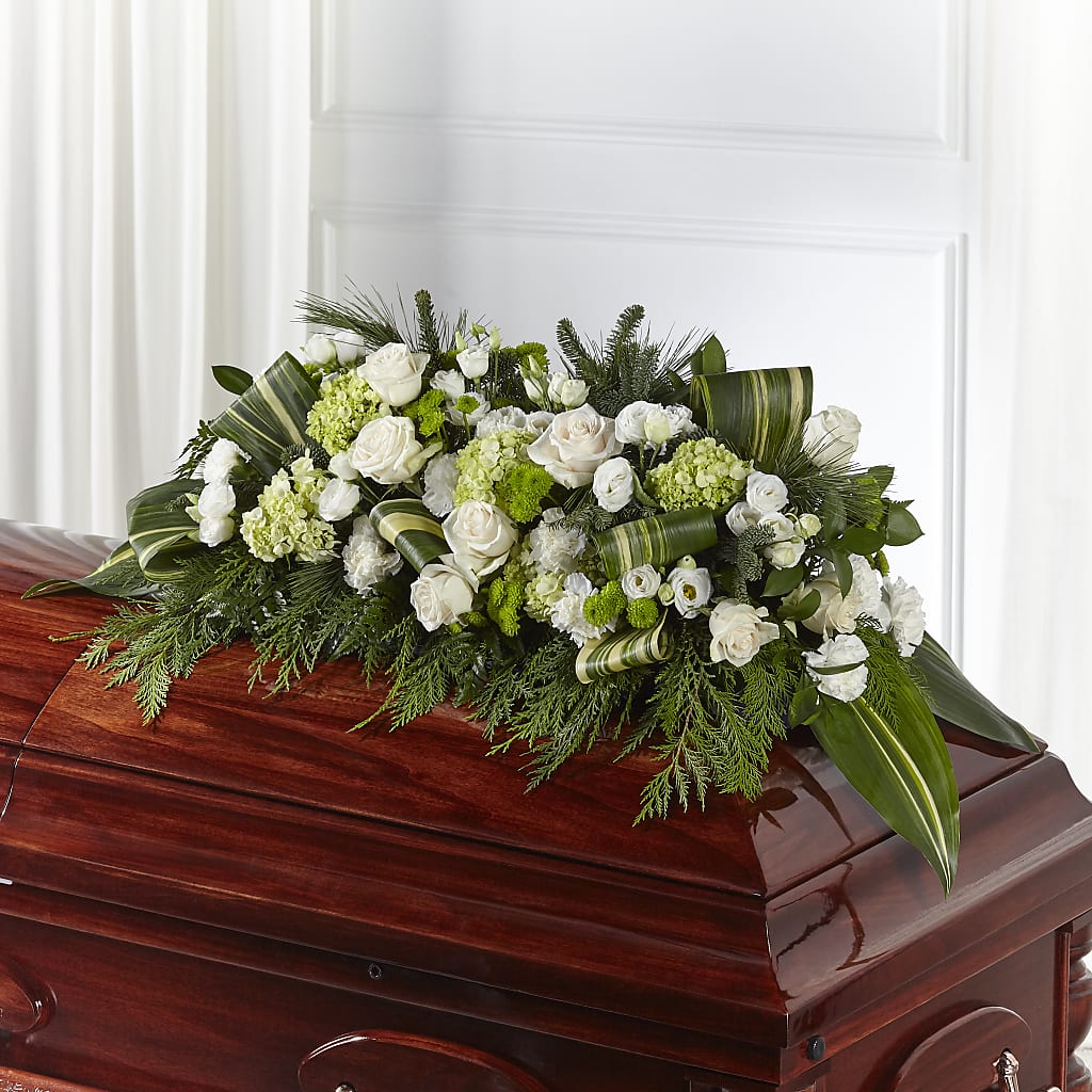 Hopeful Gesture Casket Spray – Marcela Floral Design, Sunrise FL