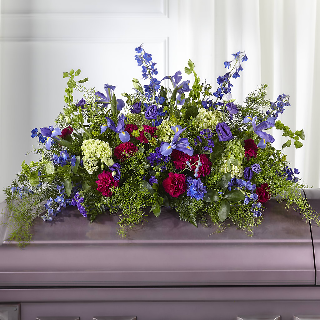 Always Treasured Casket Spray – Marcela Floral Design, Sunrise FL