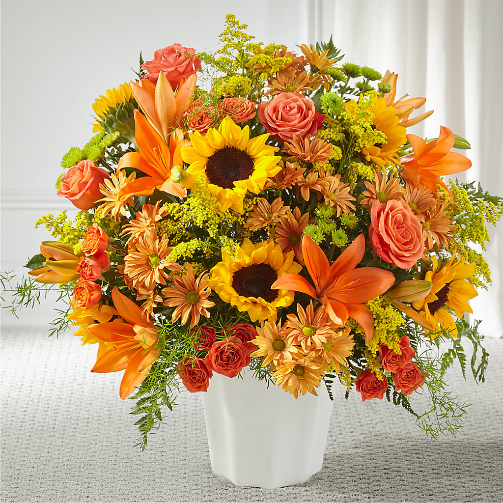 Harvest Thoughts Floor Basket – Marcela Floral Design, Sunrise FL