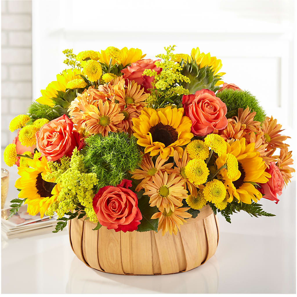 Harvest Sunflower Basket – Marcela Floral Design, Sunrise FL