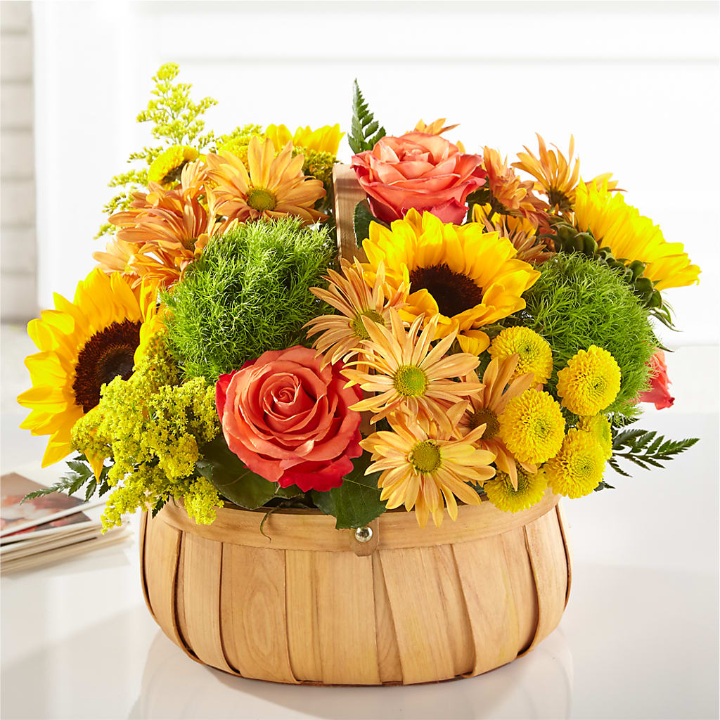 Harvest Sunflower Basket – Marcela Floral Design, Sunrise FL