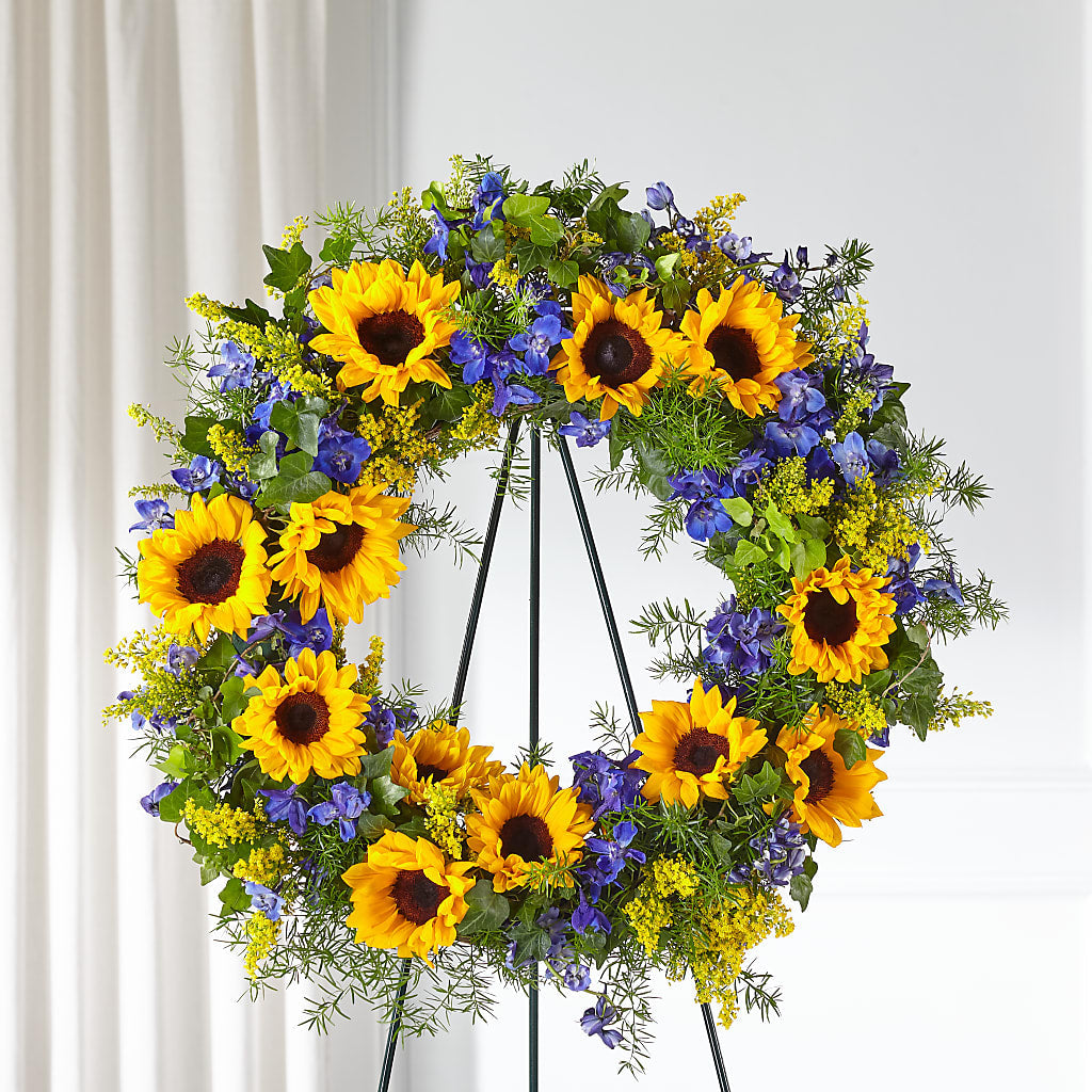 Bright Rays Wreath – Marcela Floral Design, Sunrise FL
