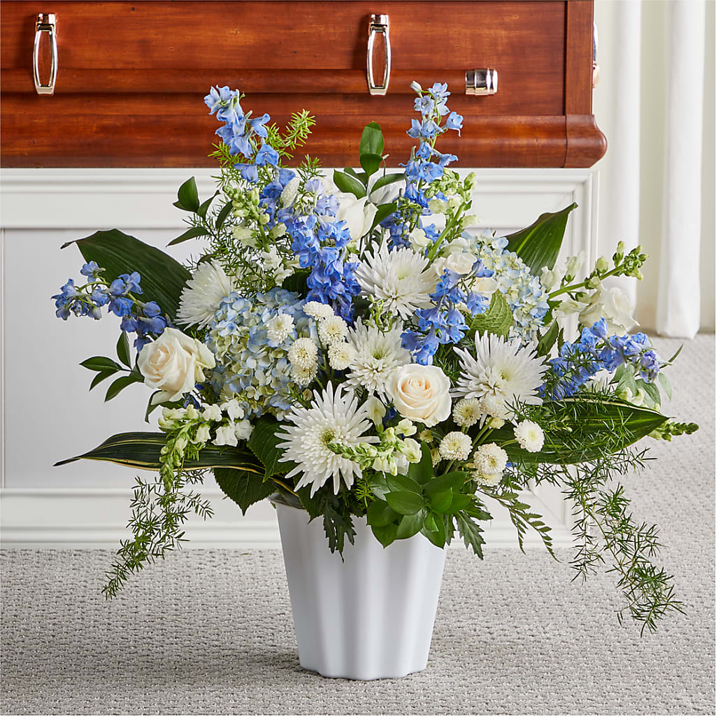 Everlasting Memories Floor Basket – Marcela Floral Design, Sunrise FL