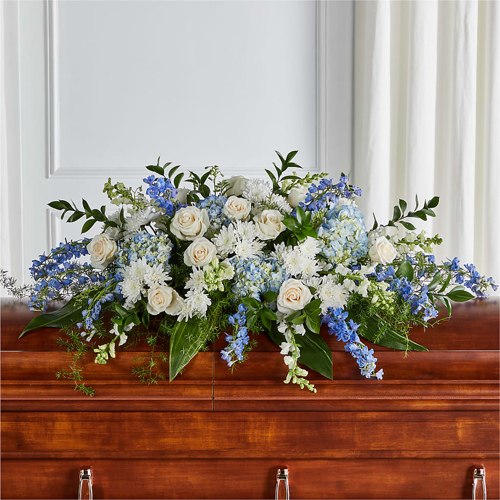 Timeless Essence Casket Spray – Marcela Floral Design, Sunrise FL