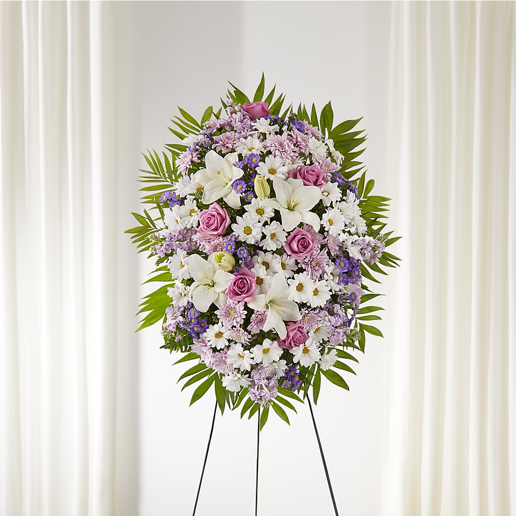 Surrounded by Love Standing Spray – Marcela Floral Design, Sunrise FL
