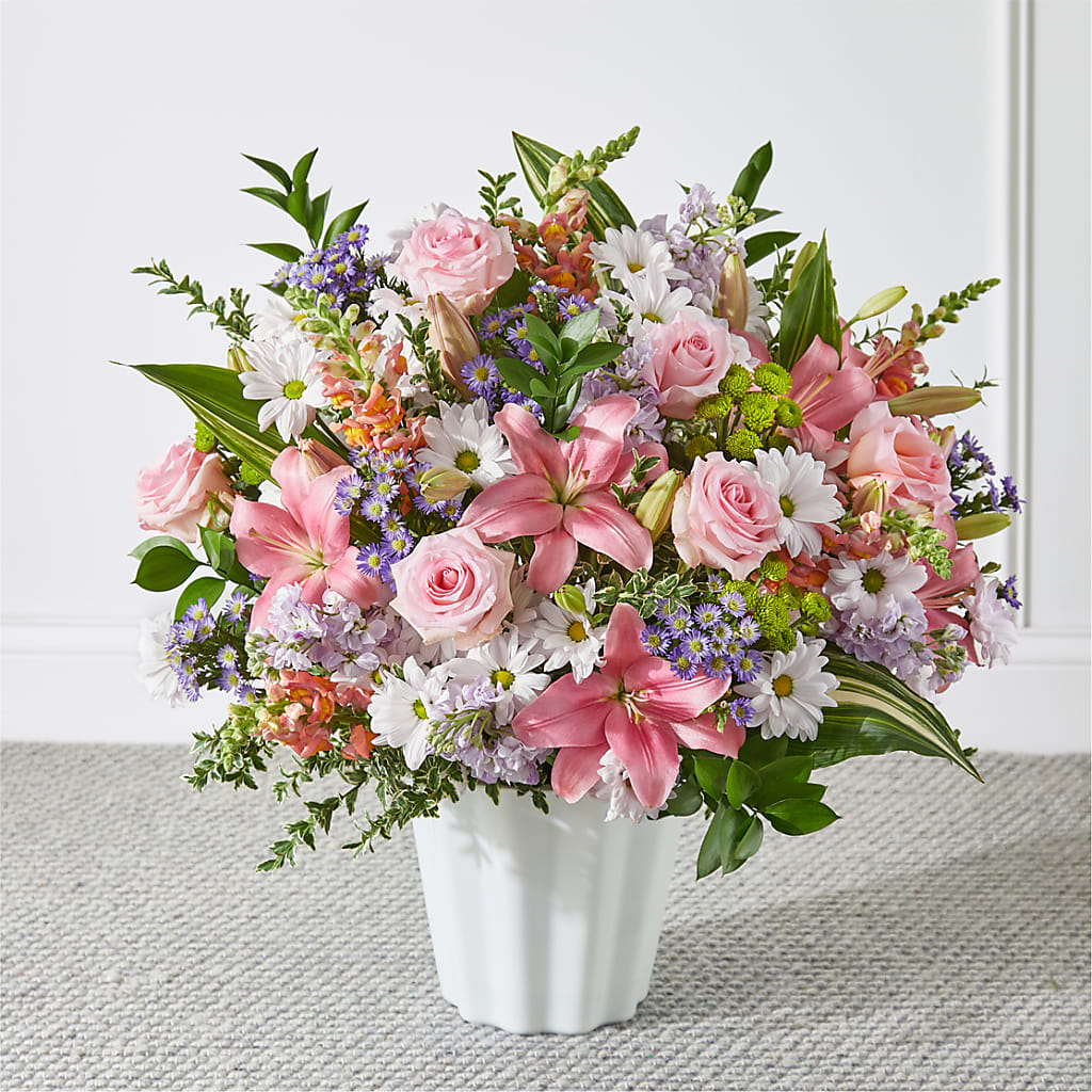 Abundant Compassion Floor Basket – Marcela Floral Design, Sunrise FL