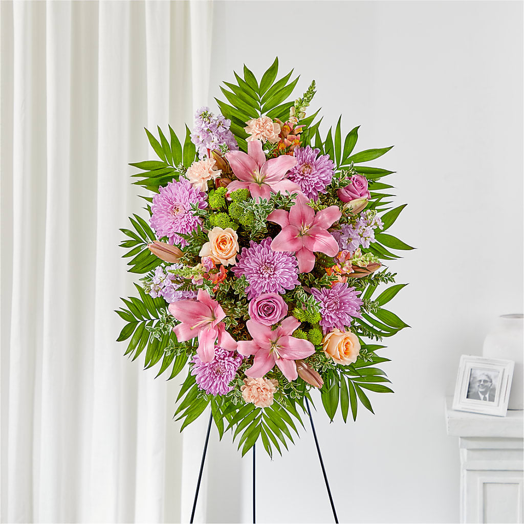 Love & Light Standing Spray – Marcela Floral Design, Sunrise FL