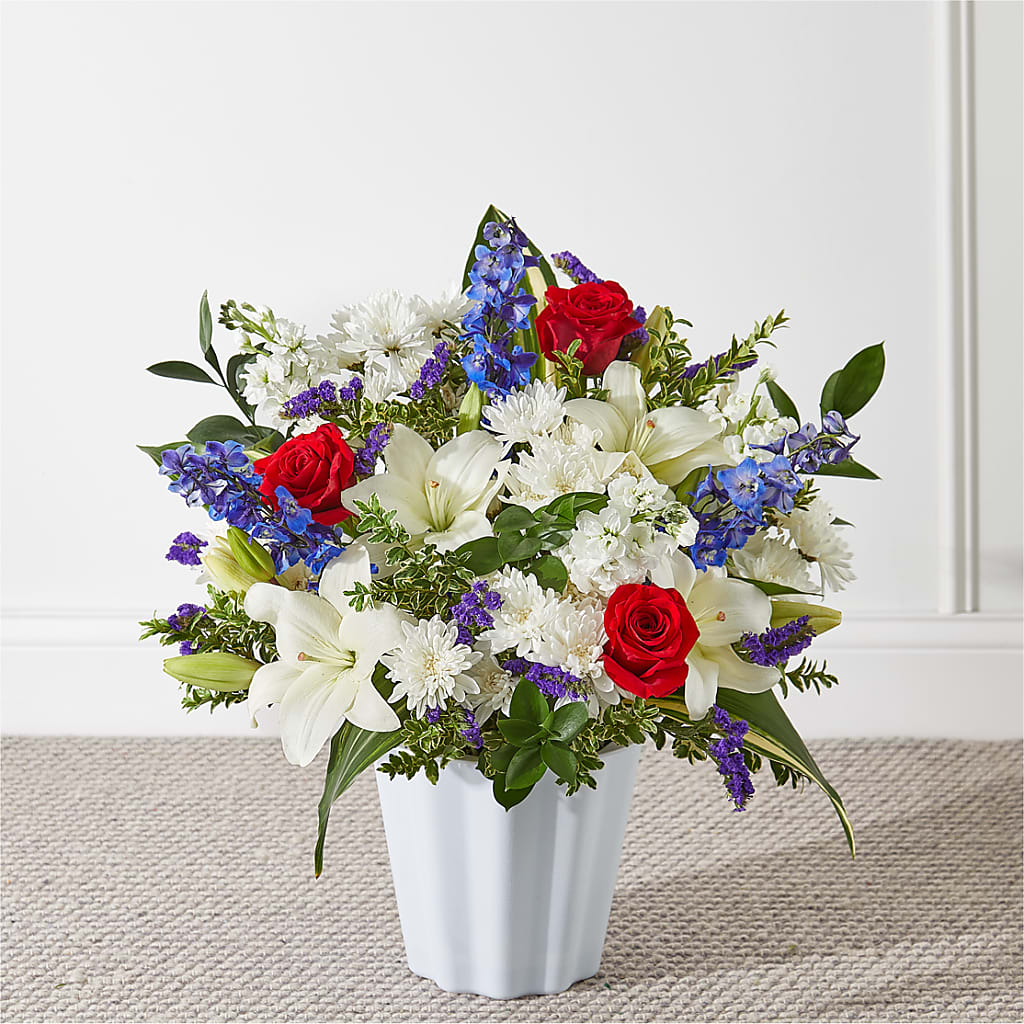 Consoled Floor Basket – Marcela Floral Design, Sunrise FL