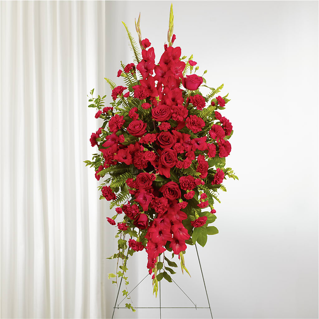 From the Heart Standing Spray – Marcela Floral Design, Sunrise FL