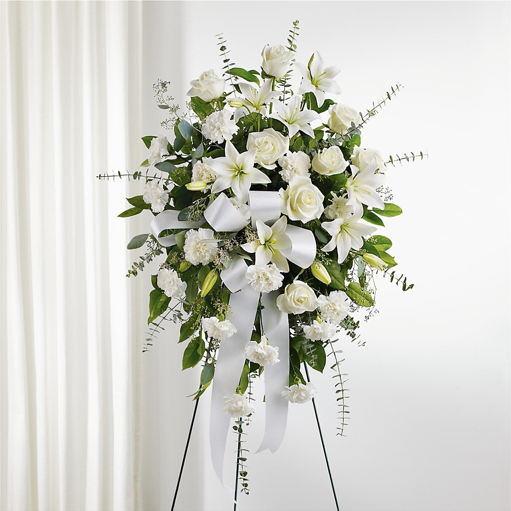 With Care Standing Spray – Marcela Floral Design, Sunrise FL
