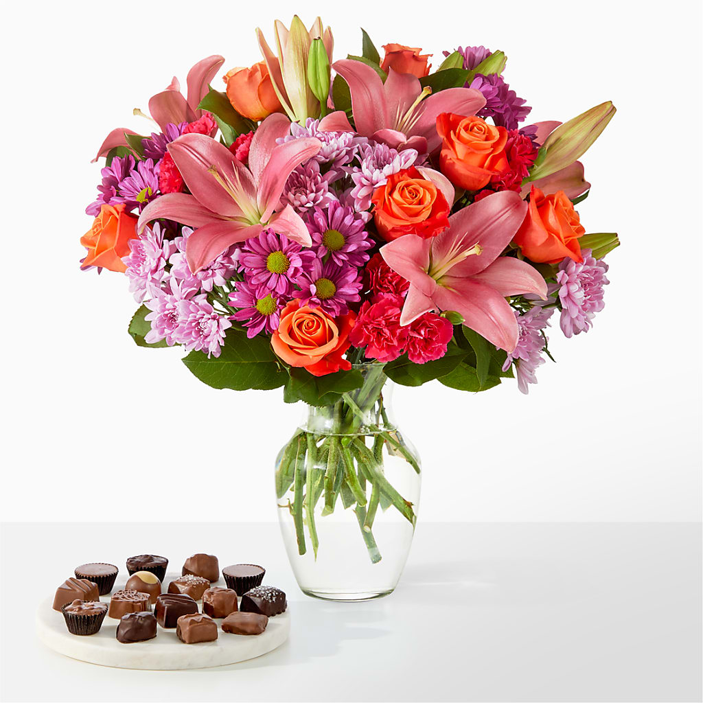 One and Only Bouquet and Chocolate Bundle – Marcela Floral Design, Sunrise FL