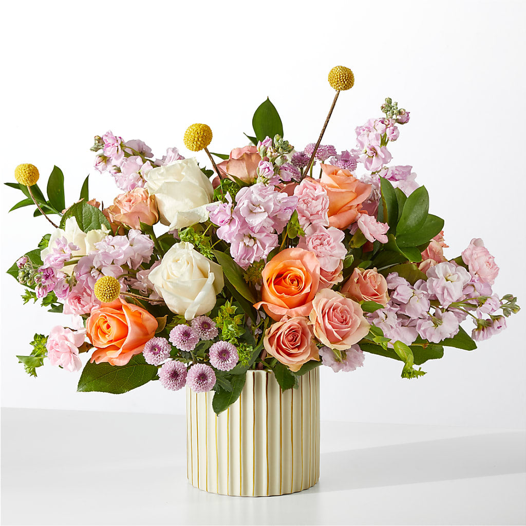 French Market Bouquet with Ivory Vase – Marcela Floral Design, Sunrise FL