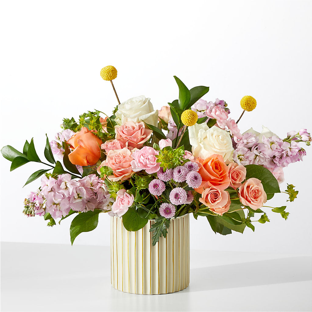 French Market Bouquet with Ivory Vase – Marcela Floral Design, Sunrise FL
