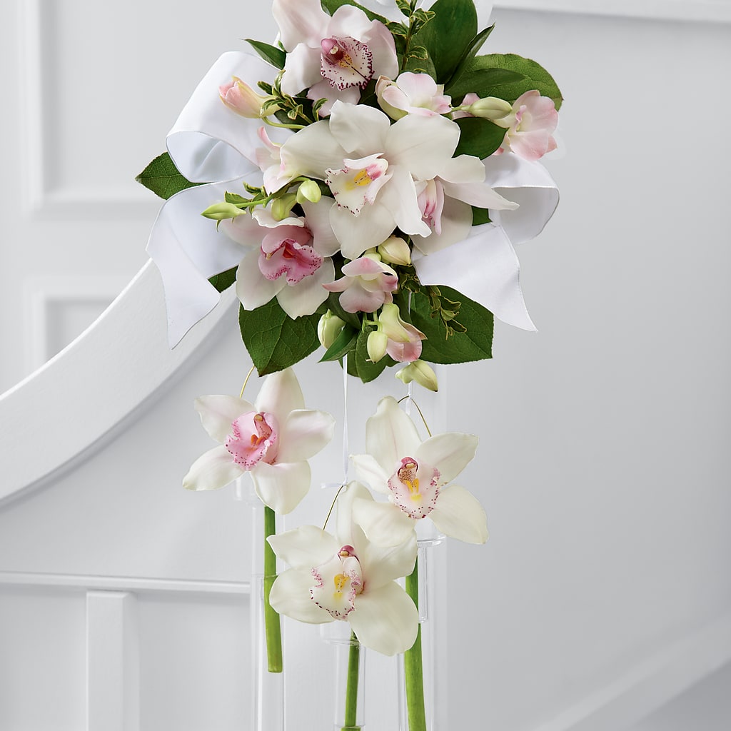 Perfect Entrance Pew Arrangement – Marcela Floral Design, Sunrise FL