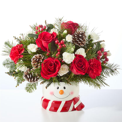 Jolly Snowman Bouquet –  Marcela Floral Design, Sunrise FL