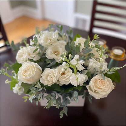 Fresh Linen Box Bouquet –  Marcela Floral Design, Sunrise FL