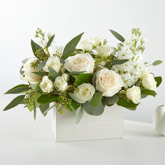 Fresh Linen Box Bouquet –  Marcela Floral Design, Sunrise FL