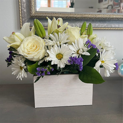 Beyond Blue Box Bouquet –  Marcela Floral Design, Sunrise FL