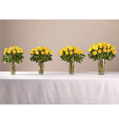 Long Stem Yellow Rose Bouquet –  Marcela Floral Design, Sunrise FL