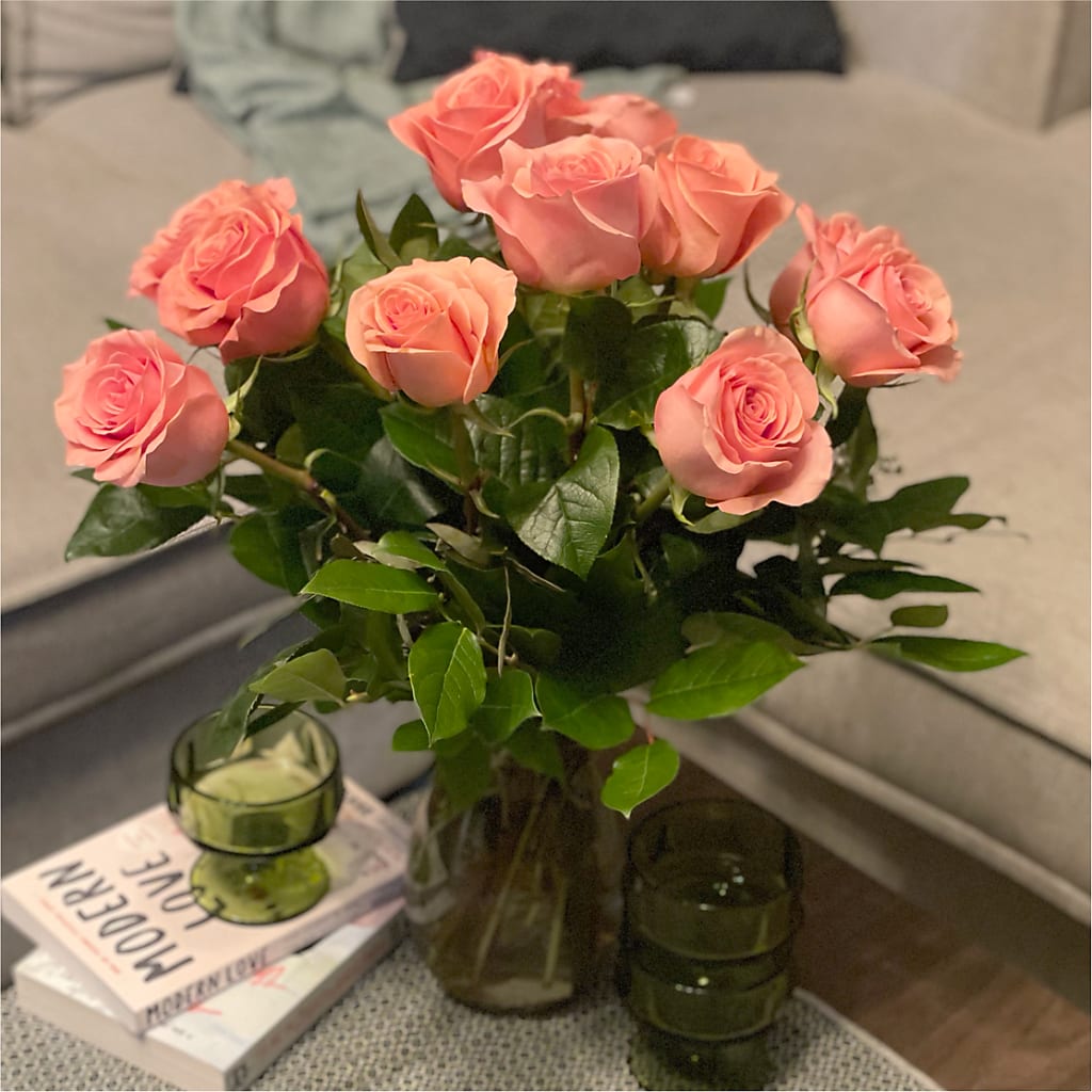 Long Stem Pink Rose Bouquet –  Marcela Floral Design, Sunrise FL