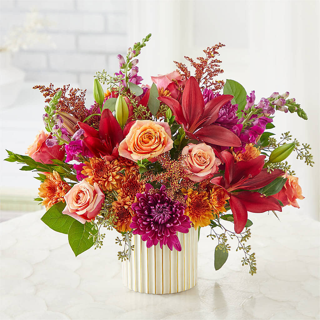 Burgundy Landscape Bouquet –  Marcela Floral Design, Sunrise FL