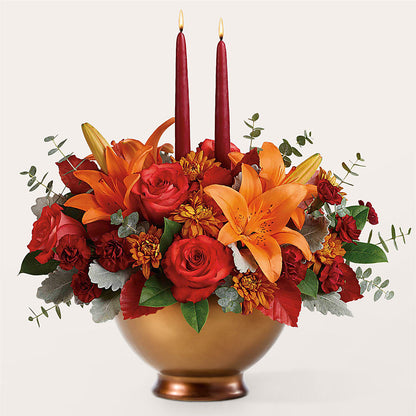 Fruits of Fall Centerpiece –  Marcela Floral Design, Sunrise FL
