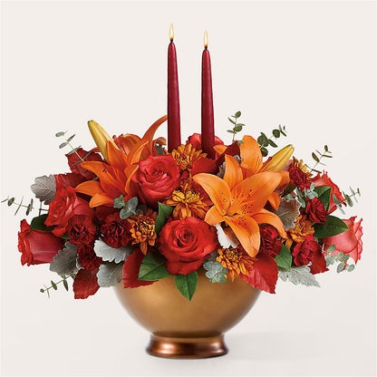Fruits of Fall Centerpiece –  Marcela Floral Design, Sunrise FL