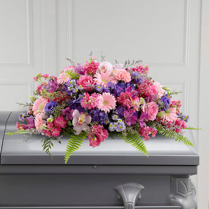 Glorious Garden Casket Spray –  Marcela Floral Design, Sunrise FL