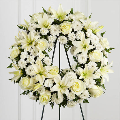 Treasured Tribute Wreath –  Marcela Floral Design, Sunrise FL