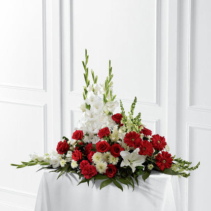 Crimson & White Arrangement –  Marcela Floral Design, Sunrise FL