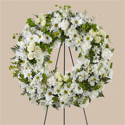 Faithful Wishes Wreath –  Marcela Floral Design, Sunrise FL