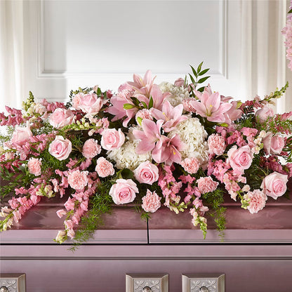 Life & Remembrance Casket Spray –  Marcela Floral Design, Sunrise FL