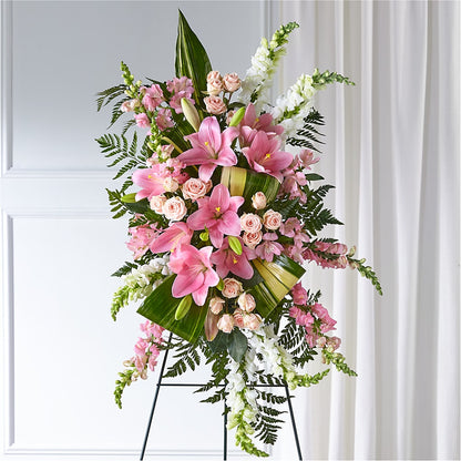 Elegant Embrace Standing Spray –  Marcela Floral Design, Sunrise FL