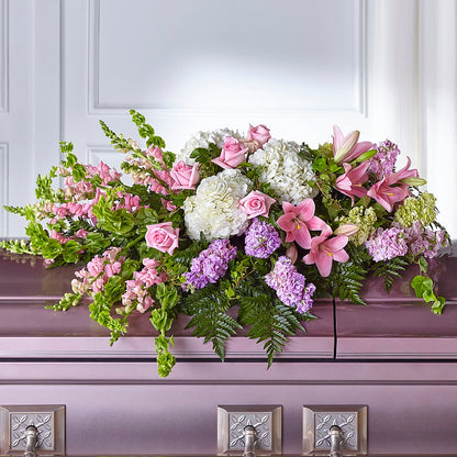 Life's Gratitude Casket Spray –  Marcela Floral Design, Sunrise FL