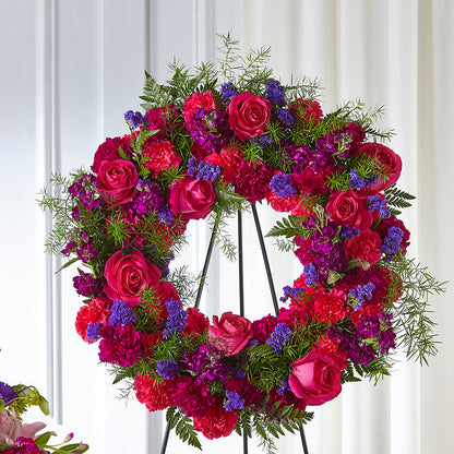 Calming Colors Wreath –  Marcela Floral Design, Sunrise FL